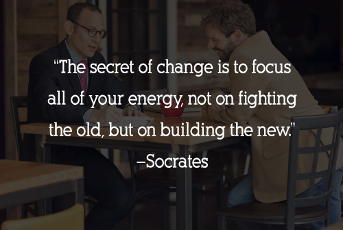 Quote: The secret of change is to focus all of your energy