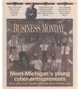 Jon Dwoskin - press clipping from Business Monday