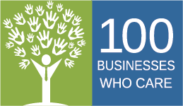 100 Businesses Who Care Logo