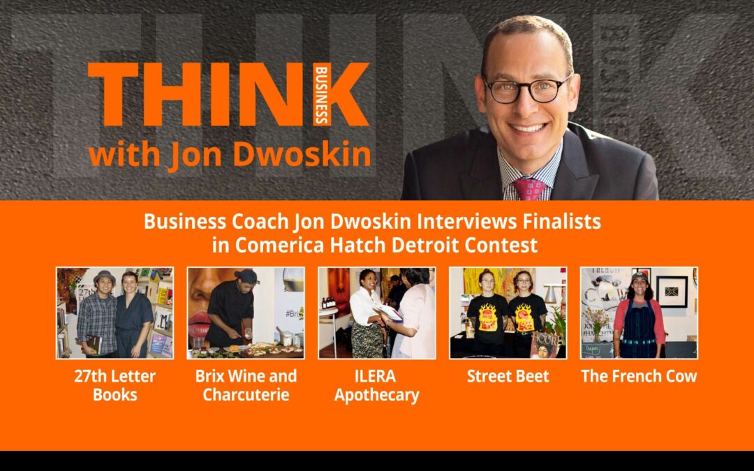 Jon Dwoskin Interviews Finalists in Comerica Hatch Detroit Contest