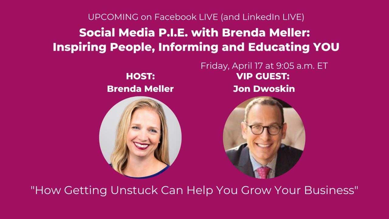 Jon Dwoskin on Social Media P.I.E. with Brenda Meller