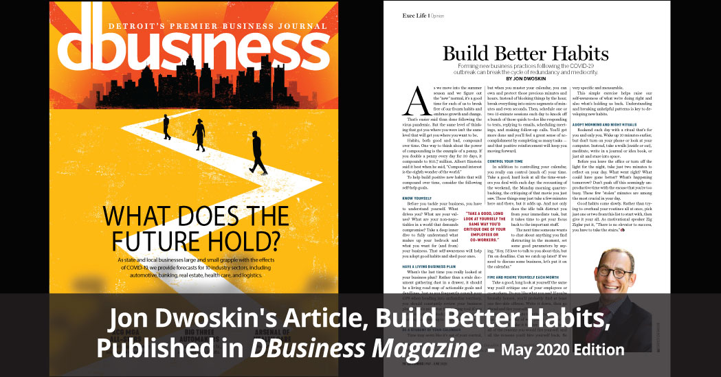 Jon Dwoskin Featured in DBusiness Magazine