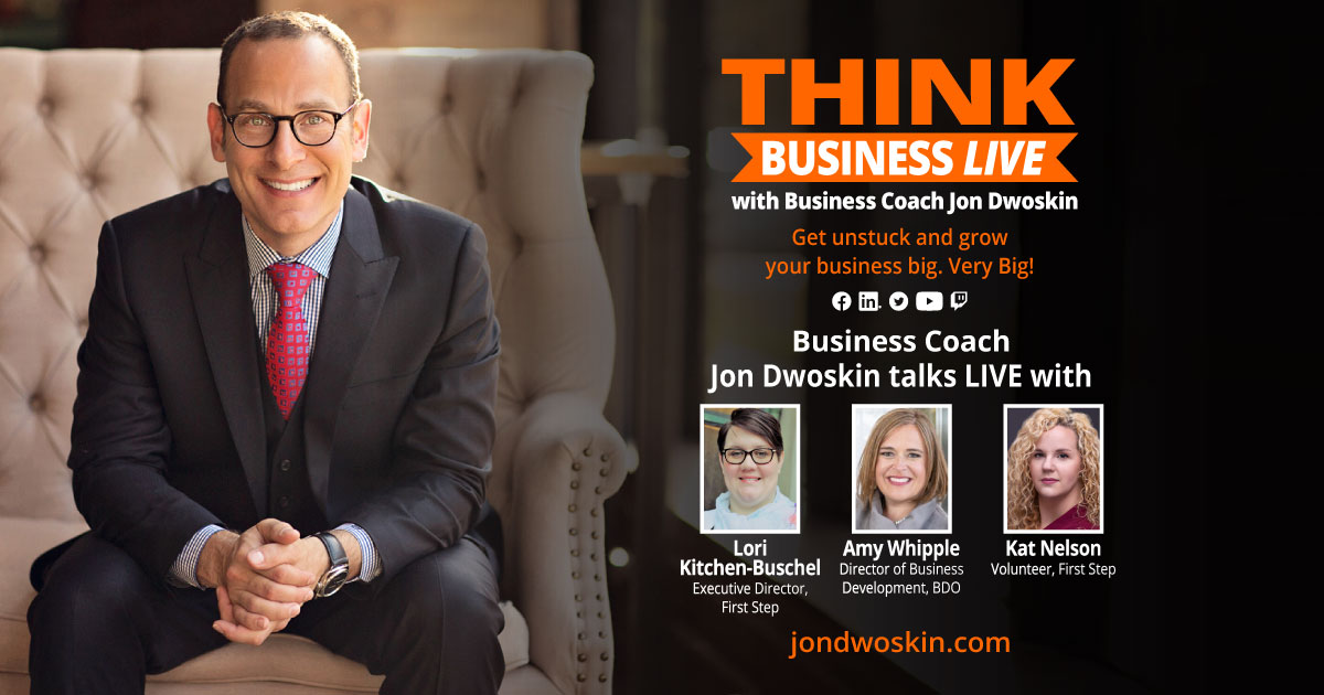 THINK Business LIVE: Jon Dwoskin Talks with Lori Kitchen-Buschel, Amy Whipple and Kat Nelson
