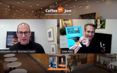 THINK Business LIVE and Coffee with Jon: Gabe Karp – Don’t Get Mad at Penguins Series