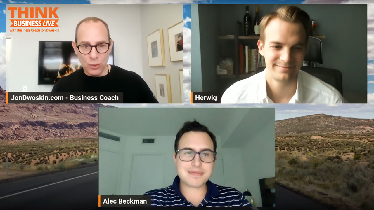 THINK Business LIVE: Jon Dwoskin Talks with Herwig Konings & Alec Beckman