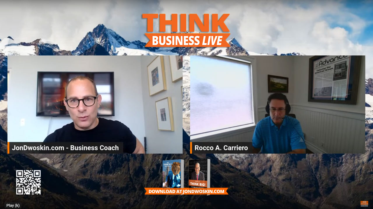 THINK Business LIVE: Jon Dwoskin Talks with Rocco Carriero