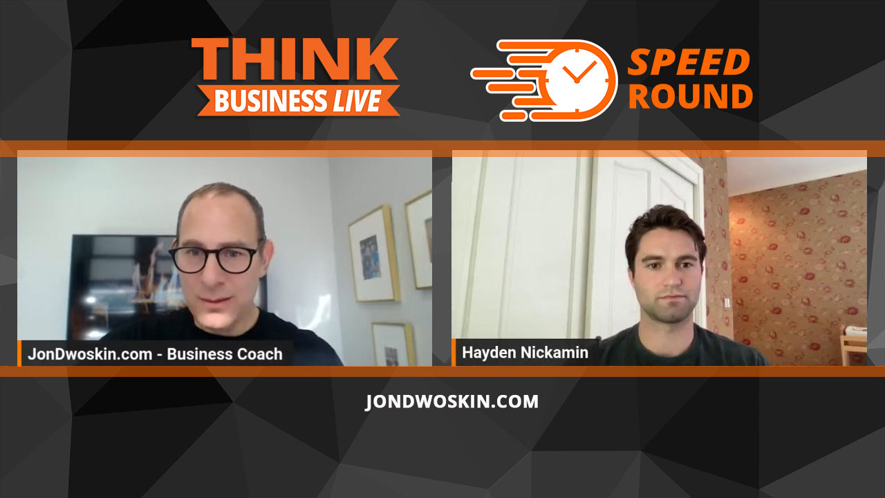 Jon Dwoskin's Speed Round with Hayden Nickamin