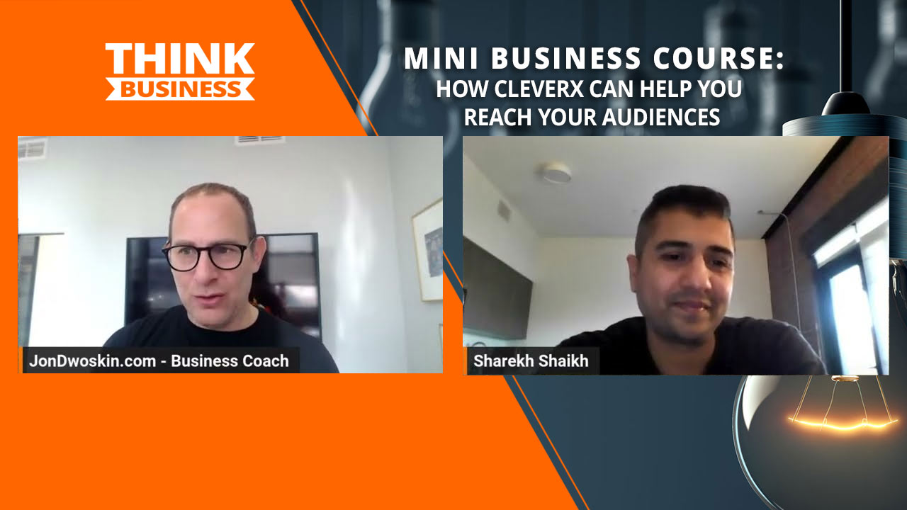 Jon Dwoskin's Mini Business Course: How CleverX Can Help You Reach Your Audiences with Sharekh Shaikh