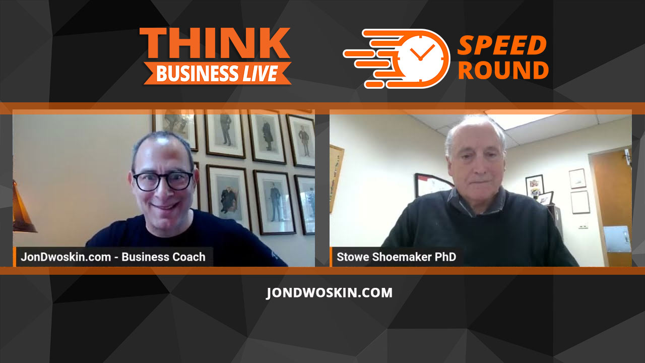 Jon Dwoskin's Speed Round with Stowe Shoemaker, PhD