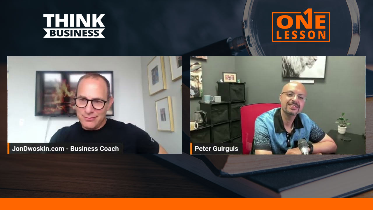 Jon Dwoskin's The ONE Lesson with Peter Guirguis