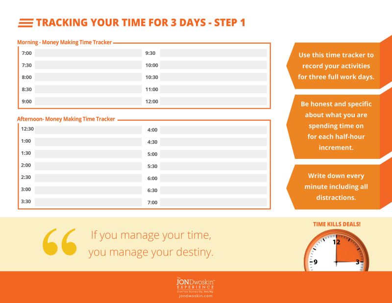 3 day time tracker