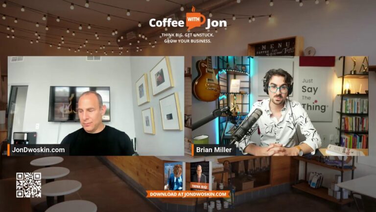 Coffee with Jon: Making Your Keynote Land with Brian Miller, Author of The One-Page Keynote